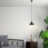Ipari skandináv csillár, fekete fém test, 32 x 32 cm, magasság 78 cm, E27 aljzat Max. 40W, 90 cm Kábel | Stílusos világítás modern terekbe