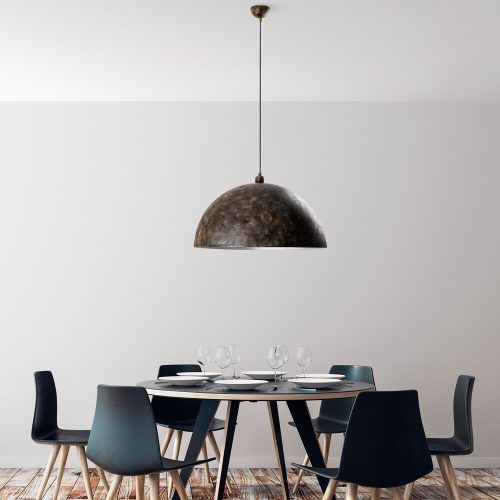 Ipari skandináv csillár, fekete fém test, 32 x 32 cm, magasság 78 cm, E27 aljzat Max. 40W, 90 cm Kábel | Stílusos világítás modern terekbe