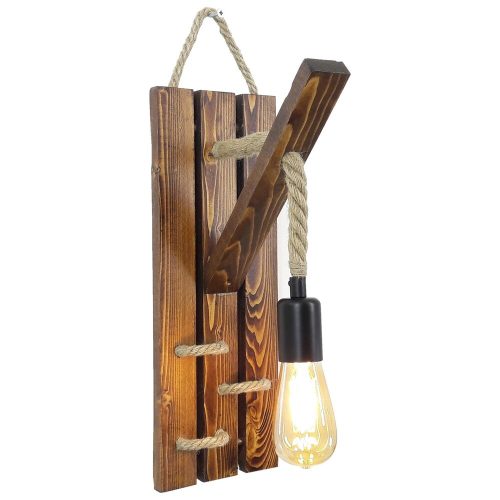 Ipari skandináv csillár, fekete fém test, 32 x 32 cm, magasság 78 cm, E27 aljzat Max. 40W, 90 cm Kábel | Stílusos világítás modern terekbe