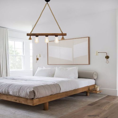 Ipari skandináv csillár, fekete fém test, 32 x 32 cm, magasság 78 cm, E27 aljzat Max. 40W, 90 cm Kábel | Stílusos világítás modern terekbe