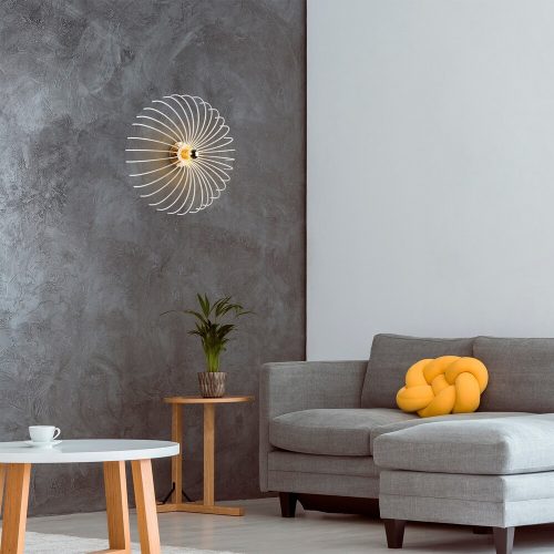 Elegáns fekete falilámpa, fém ház, 10 x 12 cm, magasság 100 cm, E14 Max 40W, IP20 | Elbűvölő szállodai stílusú világítás a modern terekhez