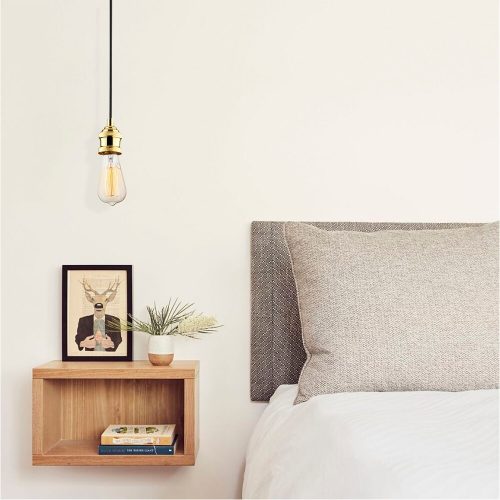 Modern fekete fali lámpa, MDF ház, 60 x 12 x 33 cm, E27 aljzat (max. 40 W), IP20, dugaszolható, lézerrel vágott kivitel, stílusos és funkcionális világítás bármilyen helyre