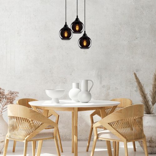 Modern fekete fali lámpa, MDF ház, 60 x 12 x 33 cm, E27 aljzat (max. 40 W), IP20, dugaszolható, lézerrel vágott kivitel, stílusos és funkcionális világítás bármilyen helyre