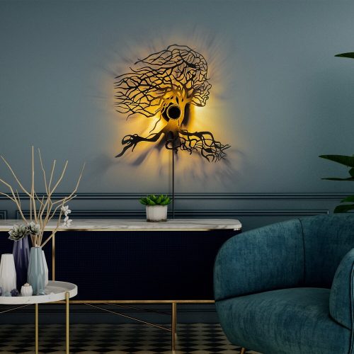 Elegáns fekete falilámpa, fém ház, 10 x 12 cm, magasság 100 cm, E14 Max 40W, IP20 | Elbűvölő szállodai stílusú világítás a modern terekhez
