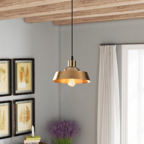 Glam skandináv csillár, arany fém test, 22 x 22 cm, magasság 107 cm, 90 cm kábel, E27 aljzat Max 40W, IP20 | Elegáns világítás a modern lakberendezéshez és stílusos terekhez, minden helyiségbe tökéletes