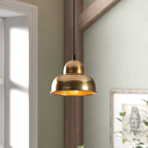 Elbűvölő skandináv csillár, arany fém test, 20 x 20 cm, magasság 111 cm, 90 cm kábel, E27 aljzat Max 40W, IP20 | Elegáns világítás modern lakberendezéshez és stílusos terekhez
