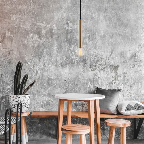 Ipari fali lámpa, fekete és vintage, 17 x 25 cm, magasság 36 cm | Fém ház, E27 Socket Max 40W | Stílusos világítás modern terekbe