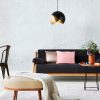 Ipari fali lámpa, fekete és vintage, 17 x 25 cm, magasság 36 cm | Fém ház, E27 Socket Max 40W | Stílusos világítás modern terekbe