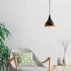 Modern fekete csillár, 22 cm átmérő, 122 cm magasság | Vastest, E27 aljzat, 40W Max | Stílusos ipari és skandináv dizájn otthoni dekorációhoz