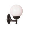 Modern kültéri fali lámpa, fekete-fehér, 30 cm hosszú, IP65, E27 Max 40W, tartós ABS ház és polietilén sapka | Stílusos ipari formatervezés teraszokhoz és kertekhez