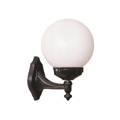 Modern kültéri fali lámpa, fekete-fehér, 30 cm hosszú, IP65, E27 Max 40W, tartós ABS ház és polietilén sapka | Stílusos ipari formatervezés teraszokhoz és kertekhez