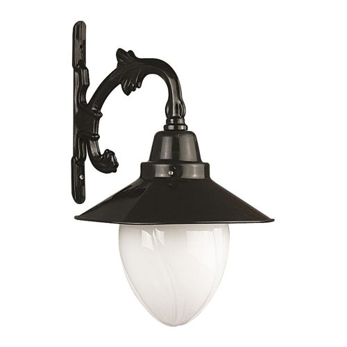 Kültéri fali lámpa, fekete-fehér, 45 cm | ABS ház, akril sapka, E27 Max 40W, IP65 | Stílusos ipari formatervezés hagyományos és modern terekhez