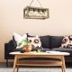 Elegáns dió és fekete csillár, 60 x 25 cm, 100% FENYŐFA és fém, állítható magasságú, E27 Max 40W | Modern rusztikus dizájn otthoni dekorációhoz