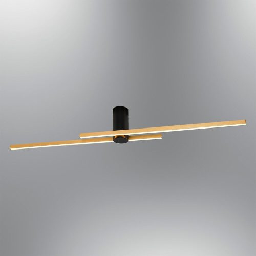 Elegáns arany csillár, fém test, 120 cm x 10 cm x 18 cm | 2 x 15W LED, 3000K, 3000Lm | Modern világítás otthoni és irodai dekorációhoz