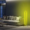 Modern sárga állólámpa, 120 cm magas, alumínium ház, 600 lumen, A+ energia, 12 V-os adapter, be-/kikapcsoló, tökéletes otthoni és irodai dekorációhoz
