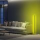Modern sárga állólámpa, 120 cm magas, alumínium ház, 600 lumen, A+ energia, 12 V-os adapter, be-/kikapcsoló, tökéletes otthoni és irodai dekorációhoz