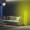 Modern állólámpa alumínium házzal, 120 cm magas, fekete elektrosztatikus bevonattal, 120 cm LED szalaggal, C típusú foglalattal, A+ energiahatékony | Stílusos és funkcionális világítás