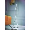 Elegáns fehér állólámpa, 125 cm magas, 100% alumínium és vas alap, A+ energia besorolás, 20 000+ óra élettartam, tökéletes modern lakóterekhez