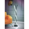Elegáns fehér állólámpa, 125 cm magas, 100% alumínium és vas alap, A+ energia besorolás, 20 000+ óra élettartam, tökéletes modern lakóterekhez