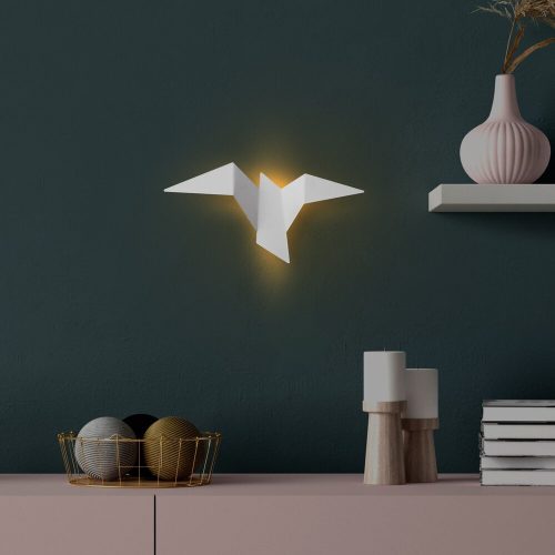 Elegáns fehér fali lámpa, fém ház, 31 x 12 x 16 cm | IP20, LED 1W 3000K | Stílusos világítás a modern lakberendezéshez és hangulathoz