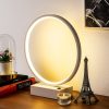 Elegáns fehér asztali lámpa, fém ház, 30 cm x 35 cm x 9 cm | 12W LED, 3000K, 80 CRI | Tökéletes otthoni és irodai használatra, stílusos és funkcionális dizájnhoz