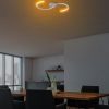 Elegáns szürke csillár, fém test, 25 cm szélesség x 51 cm magasság | SMD LED 16W 3000K | Stílusos világítás modern terekhez, IP20 besorolású
