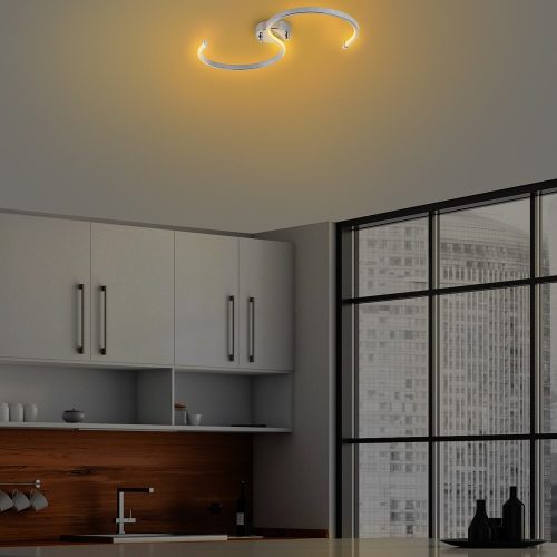 Elegáns krómcsillár, fém test, 25 cm szélesség x 51 cm magasság | SMD LED 16W 3000K | Stílusos világítás a modern lakberendezéshez