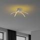 Elegáns szürke csillár, fém test, 57 cm szélesség, 20 cm magasság | SMD LED 28W 3000K | Stílusos világítás a modern lakberendezéshez és hangulathoz