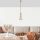 Elegáns fényes arany csillár, fém test, állítható magasságú, 15 x 15 x 125 cm | E27 aljzat, max 40W | Modern Glam Design otthoni és irodai használatra
