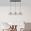 Ipari csillár fém testtel, fekete és antik felülettel, 101 x 31 x 105 cm | Állítható magasságú, 3 db E27-es aljzat, tökéletes modern terekbe