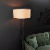 Elegáns fehér állólámpa, fém ház, 50 cm szélesség x 175 cm magasság | IP20, E27 Aljzat, 40W Max, 200 cm Kábel | Tökéletes modern lakóterekbe