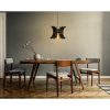 Elegáns fekete gömbcsillár, állítható magasságú 60 cm, MDF ház, E27 aljzat Max 40W | Modern skandináv dizájn a stílusos belső terekhez
