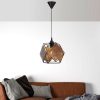 Elegáns fából készült csillár bambusz-utánzattal, 60 cm magas, CE minősítéssel, E27 foglalattal, régies felülettel | Tökéletes stílusos otthoni dekorációhoz