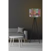 Stílusos etnikai állólámpa, 145 cm magas, MDF ház, polipropilén sapka (25 cm), E27 foglalat, CE minősítés | Tökéletes Southwestern és Mandala dekorációhoz