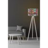 Stílusos etnikai állólámpa, 145 cm magas, MDF ház, polipropilén sapka (25 cm), E27 foglalat, CE minősítés | Tökéletes Southwestern és Mandala dekorációhoz