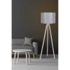 Skandináv állólámpa, krém és szürke, 145 cm Magasság | MDF ház, E27 aljzat, 40W Max | Stílusos kialakítás be-/kikapcsolóval, tökéletes modern terekbe