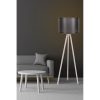 Skandináv állólámpa, fekete-krém, 145 cm magasság | MDF ház, E27 aljzat, 200 cm-es kábel, stílusos kivitel modern lakóterekhez | CE tanúsítvánnyal rendelkezik