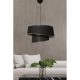 Elegáns skandináv csillár, fém test, ezüst és fekete, 70 cm magasság, CE minősítés, E27 aljzat max. 40 W, stílusos világítás modern terekbe