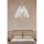 Elegáns felhős csillár, fehér MDF ház, 31 cm magasság, 37 cm átmérő, állítható kábel, E27 aljzat, max 40W | Tökéletes a modern lakberendezéshez
