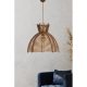 Elegáns fából készült csillár bambuszutánzattal, régies felülettel, 86 cm magas, CE tanúsítvánnyal, E27 foglalattal, stílusos lakberendezéshez tökéletes
