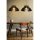 Elegáns fekete koronás csillár (2 db), állítható magasságú 55 cm, MDF ház, E27 aljzat Max 40W | Skandináv design modern terekhez