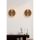 Elegáns diófa félgömb fali lámpatest (2 db), 19,5 cm | MDF ház, E27 aljzat, max 40W | Modern dizájn a stílusos lakberendezéshez