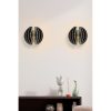 Elegáns fekete fali lámpatest (2 db), félgömb alakú, 19,5 cm | MDF ház, E27 aljzat, max 40W | Tökéletes modern lakberendezéshez és hangulathoz