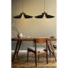 Elegáns százszorszép csillár (2 db), fekete MDF, 52 cm átmérő | Állítható kábel, E27 aljzat, max 40W | Tökéletes skandináv és vidéki dekorációhoz