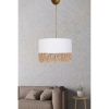Elegáns fehér csillár, 20 cm magasság x 30 cm szélesség, műanyag ház, E27 aljzat Max 40W, 60 cm állítható kábel | Tökéletes a modern lakberendezéshez