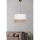Elegáns fehér csillár, 20 cm magasság x 30 cm szélesség, műanyag ház, E27 aljzat Max 40W, 60 cm állítható kábel | Tökéletes a modern lakberendezéshez