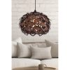 Elegáns diófa csillár, MDF ház, 67 cm magas, állítható kábel, E27 aljzat (max. 40W) | Stílusos világítás modern otthonokba és irodákba