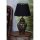 Elegáns fém asztali lámpa, arany és fekete, 20 cm szélesség, 54 cm magasság, E27 foglalat Max 40W | Stílusos világítás modern lakberendezéshez és irodákba