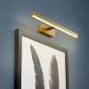 Modern fali lámpa fém testtel és akril kupakkal, antik felülettel, 40 x 5 x 13 cm | 1 x 8W LED, 3000K, 800 Lm | Stílusos világítás otthoni és szállodai dekorációhoz