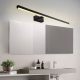 Modern fekete fali lámpa, 80 cm x 5 cm x 13 cm | Fém ház, Akril kupak, 1 x 16W LED, 3000K, 1600 Lm | Ideális ipari és skandináv dekorációhoz